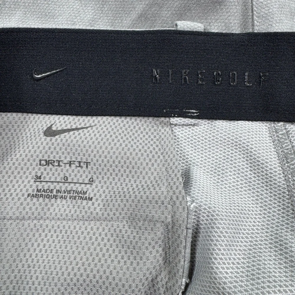 Nike Mens Golf‎ Shorts Dri-FIT Victory Grey 34 Performance Athletic Stretch